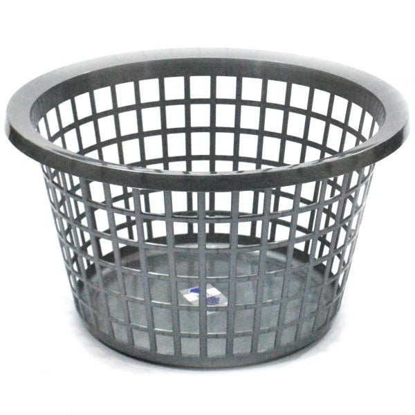 round-laundry-basket-silver