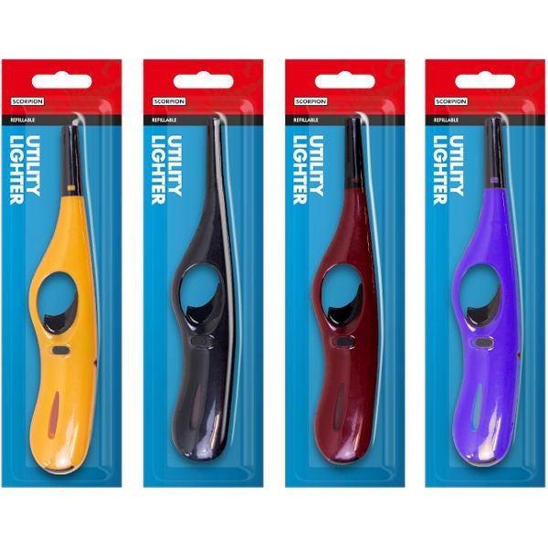 scorpion-electronic-utility-lighter-assorted-colours