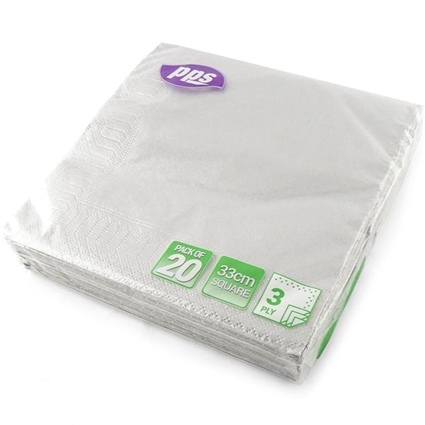 silver-3-ply-paper-napkins-33cm-20-pack