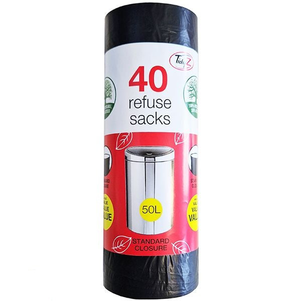 tidyz-50l-refuse-sacks-40-pack