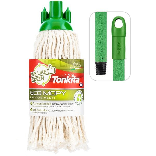 tonkita-green-eco-cotton-mop-and-handle-130cm