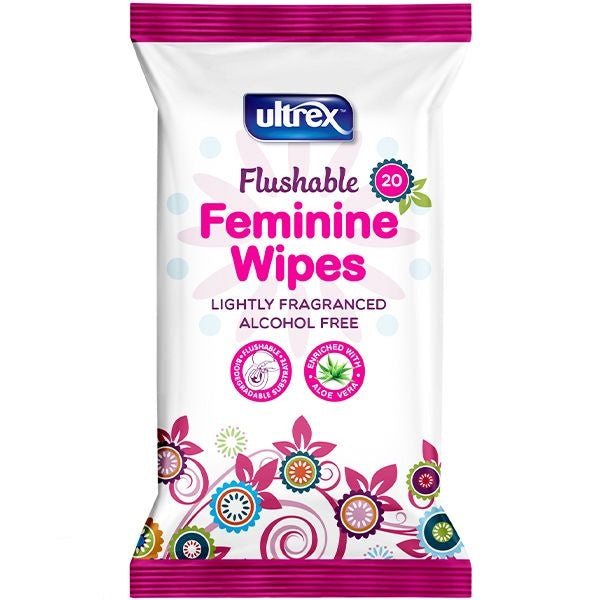 ultrex-flushable-aloe-vera-feminine-wipes-20-pack