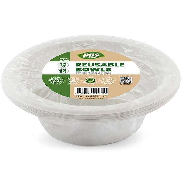 white-plastic-reusable-bowls-12oz-14-pack