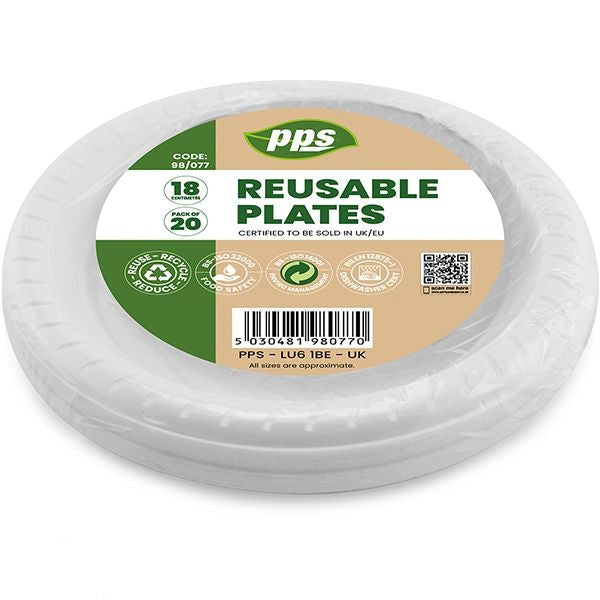 white-plastic-reusable-plates-18cm-20-pack